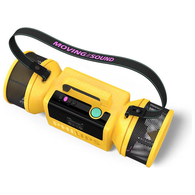 Philips TAMS80Y00 The Tube Altoparlante Portatile 280 W Batteria 24 Ore Bluetooth 6.0 USB-C IP67 colore Giallo