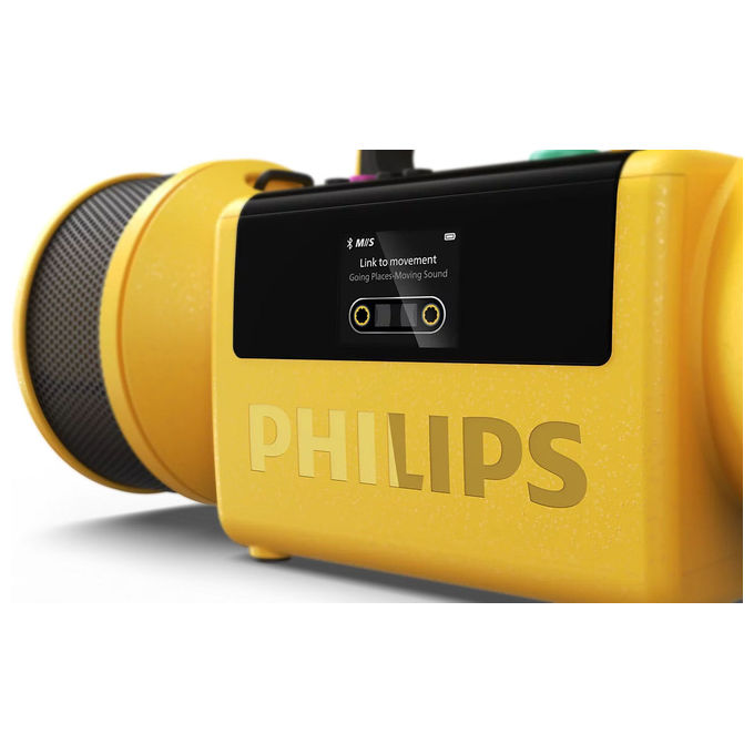 Philips TAMS80Y00 The Tube Altoparlante Portatile 280 W Batteria 24 Ore Bluetooth 6.0 USB-C IP67 colore Giallo