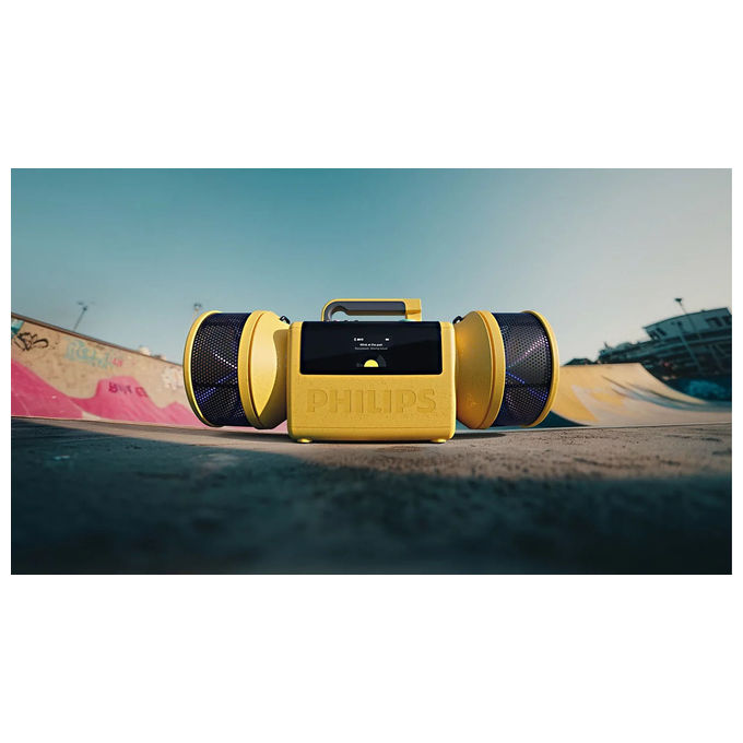 Philips TAMS80Y00 The Tube Altoparlante Portatile 280 W Batteria 24 Ore Bluetooth 6.0 USB-C IP67 colore Giallo