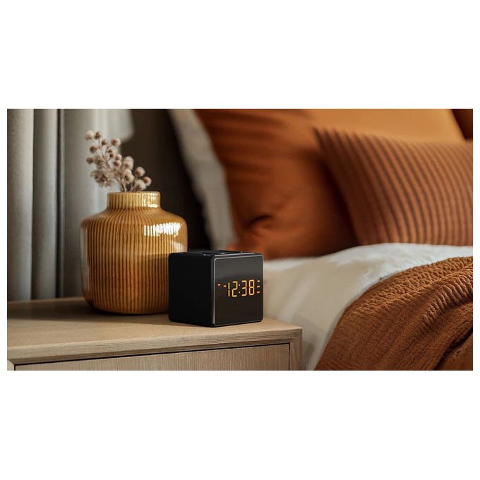Philips TAR4500-10 Sveglia digitale con Radio FM Display LED Porta USB-C colore Nero