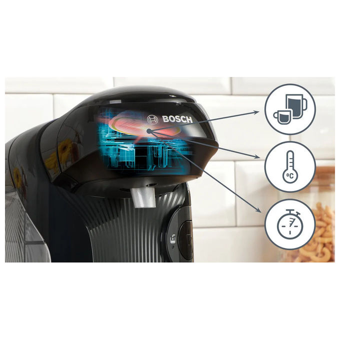 Bosch TAS112E Macchina da caffe' Automatica a Capsule Capacita' Serbatoio 0,7 L Potenza 1400 W Preparazione Multi-bevanda colore Nero