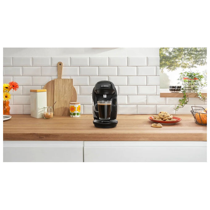 Bosch TAS112E Macchina da caffe' Automatica a Capsule Capacita' Serbatoio 0,7 L Potenza 1400 W Preparazione Multi-bevanda colore Nero
