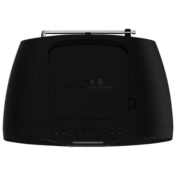 Philips TAZ5000-10 Lettore CD portatile con Bluetooth Riproduzione CD-R CD-RW MP3 Potenza 4 W Display LCD FM Radio Antenna Esterna colore Nero