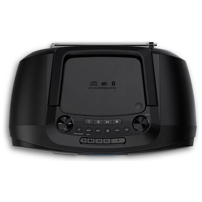 Philips TAZ7500-10 Lettore CD Portatile con Radio DAB+ FM Bluetooth USB 12 W colore Nero