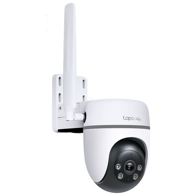 TP-Link TC40GW Tapo Telecamera IP Esterna Pan Tilt 4G LTE Wi-Fi PoE Full HD 1080P AI Detection IP66 360° colore Bianco