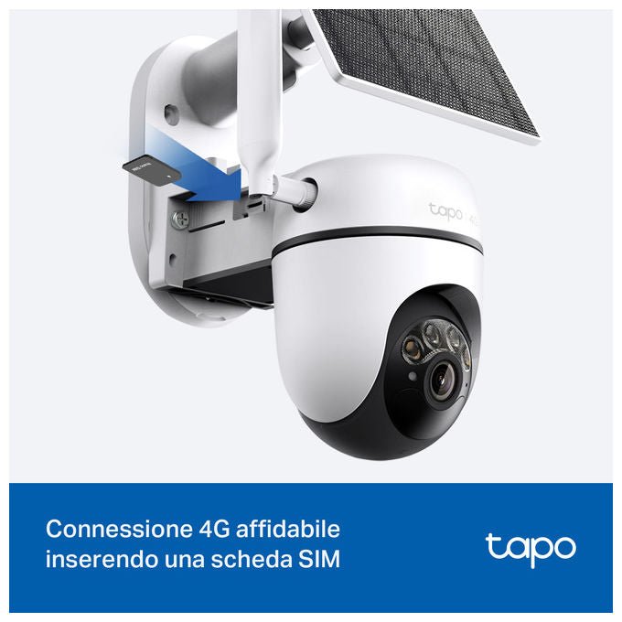 TP-Link TC90G KIT Kit telecamera smart 2K 4G LTE con pannello solare colore Bianco