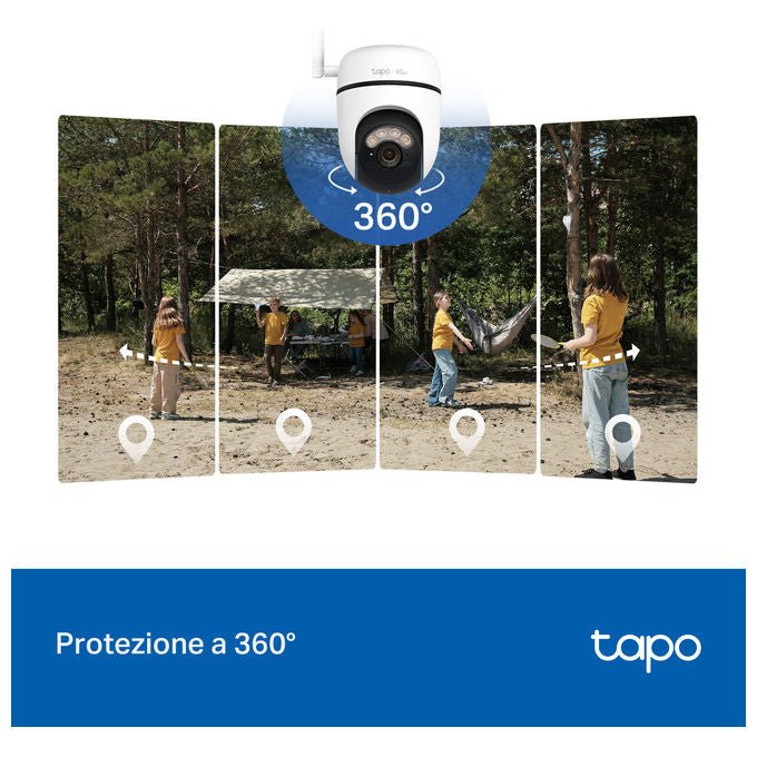 TP-Link TC90G KIT Kit telecamera smart 2K 4G LTE con pannello solare colore Bianco