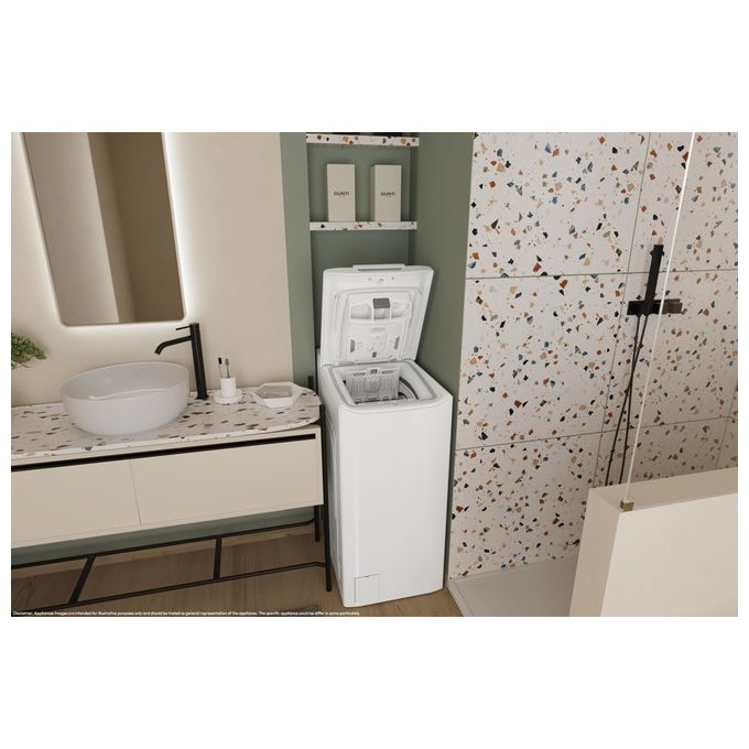 Candy TCA273D3-S ProWash 300 Lavatrice Carica dall'alto 7 Kg 1200 rpm Classe C Bianco