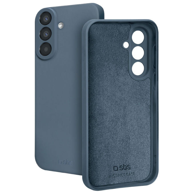 SBS TEINSTSAA27B Instinct Cover per Samsung Galaxy A27 in TPU + Microfibra con Compatibilita' Ricarica Wireless colore Blu
