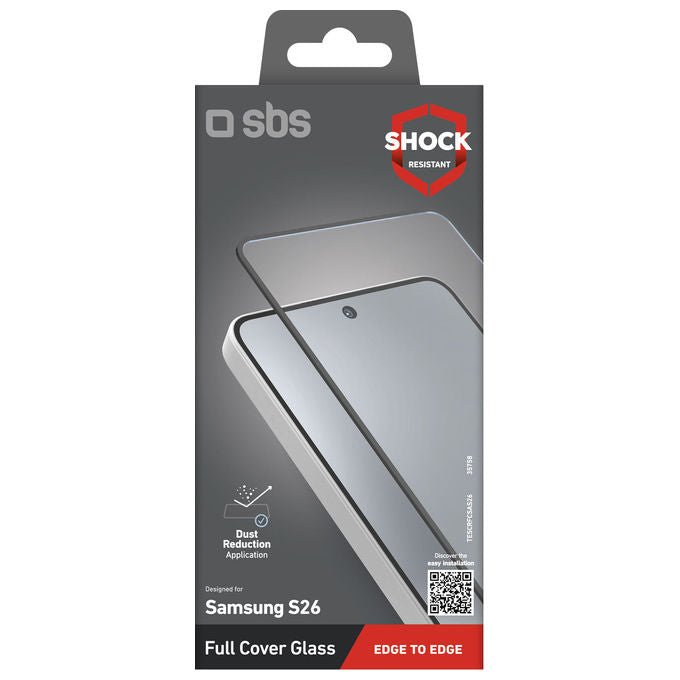 SBS TESCRFCSAS26 Vetro Temperato Full Cover per Samsung Galaxy S26 0,33 mm colore Nero