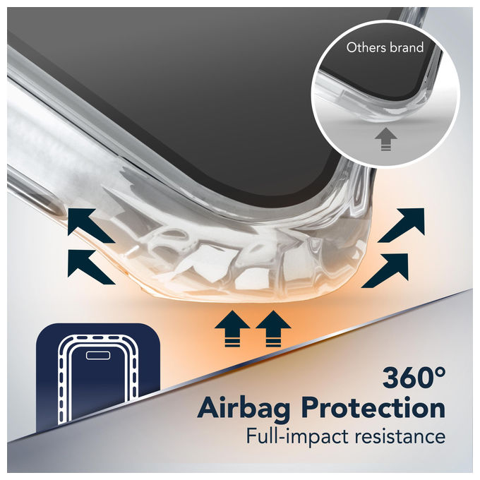 Cellularline TETRAMAG2IPH18PRMT ULTRA STRONG MAG Cover compatibile con iPhone 18 Pro Max con protezione antiurto e antibatterica con tecnologia MagSafe colore Trasparente