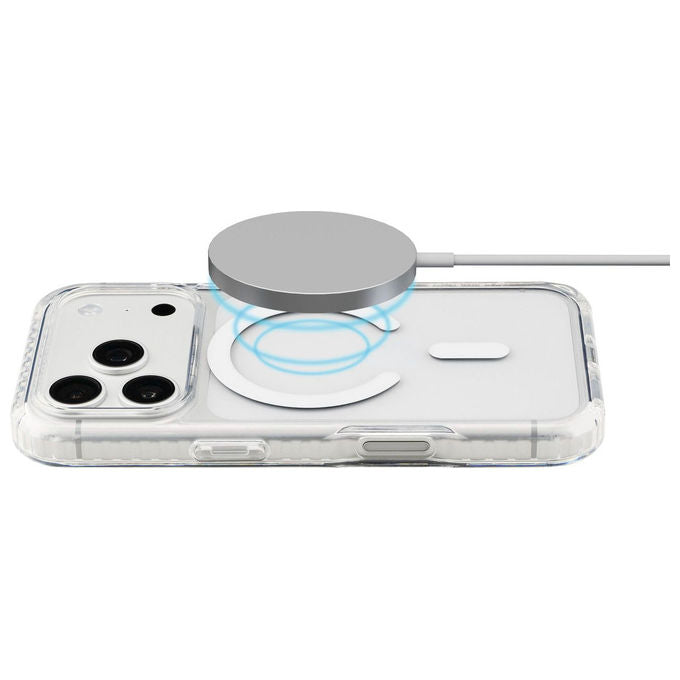 Cellularline TETRAMAG2IPH18PRMT ULTRA STRONG MAG Cover compatibile con iPhone 18 Pro Max con protezione antiurto e antibatterica con tecnologia MagSafe colore Trasparente