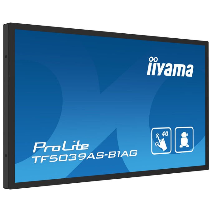 Iiyama ProLite TF5039AS-B1AG, monitor touch 50 pollici, PCAP 40 punti, 4K UHD, Android 11, All-in-One, iiSignage²