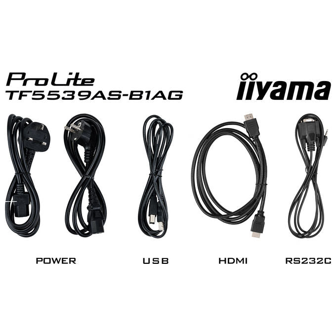 Iiyama TF5539AS-B1AG Display interattivo 55'' 4K UHD 500 cd-m² Touch PCAP colore Nero