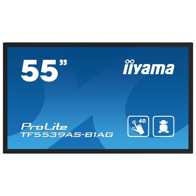Iiyama TF5539AS-B1AG Display interattivo 55'' 4K UHD 500 cd-m² Touch PCAP colore Nero