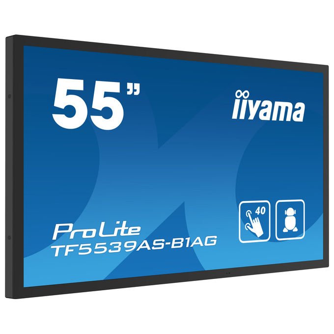 Iiyama TF5539AS-B1AG Display interattivo 55'' 4K UHD 500 cd-m² Touch PCAP colore Nero