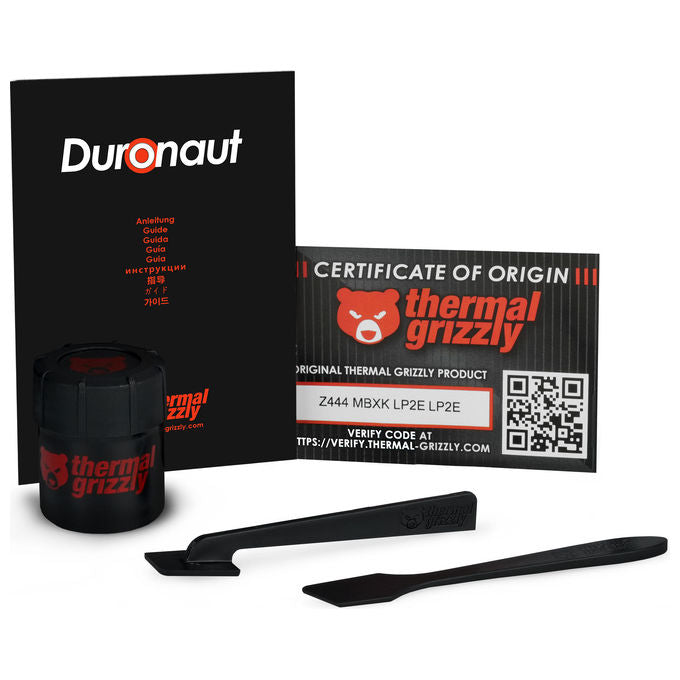 Thermal Grizzly TG-D-030-R Duronaut Pasta Termica 30g Non Conduttiva per CPU GPU e Sistemi Industriali colore Grigio
