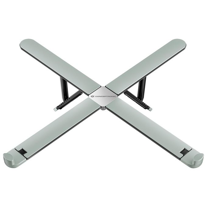 Conceptronic THANA11G Supporto per Computer Portatile 17.3'' Portata 5 Kg Altezza Regolabile Lega di Zinco colore Nero