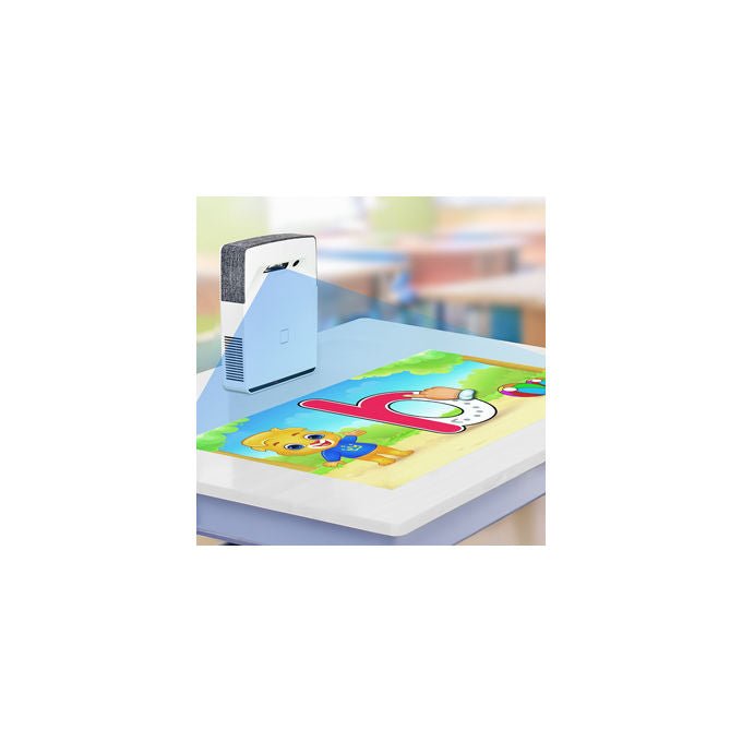 Atlantis Land E78-P320A-T – Mini proiettore FHD con funzione Touch Android 12 4GB RAM + 128GB storage proiezione interattiva staffa inclusa colore Bianco