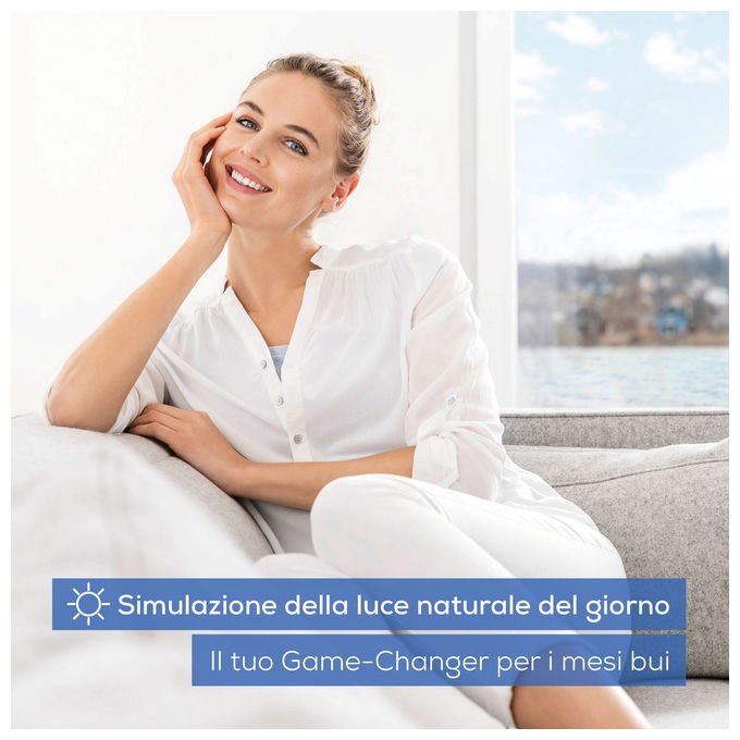 Beurer TL95 Lampada per Terapia della Luce 14000 Lux 6 Livelli di Luminosita' Tecnologia LED SunLike colore Bianco-Alluminio
