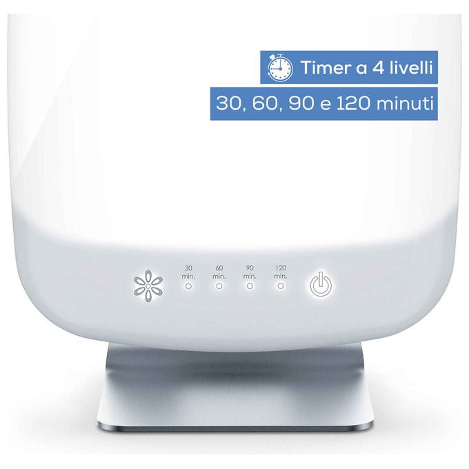 Beurer TL95 Lampada per Terapia della Luce 14000 Lux 6 Livelli di Luminosita' Tecnologia LED SunLike colore Bianco-Alluminio