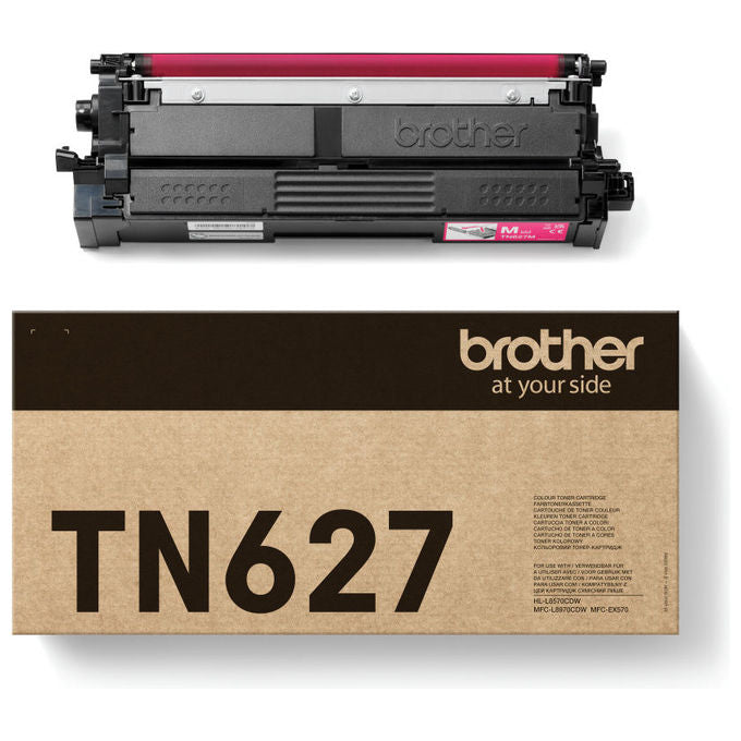 Brother TN627M Toner Originale Magenta fino a 10000 pagine per stampanti HLL8570CDW e MFCL8970CDW colore Magenta