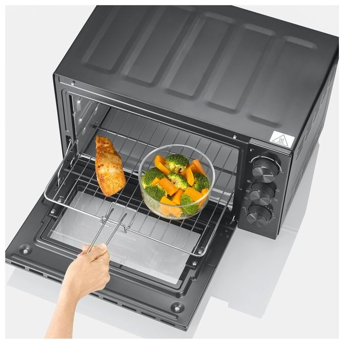Severin TO 2075 Forno con Tostapane 30 L 1600 W Funzione Grill e Rotisserie (45.3x40x34.5 cm) colore Nero