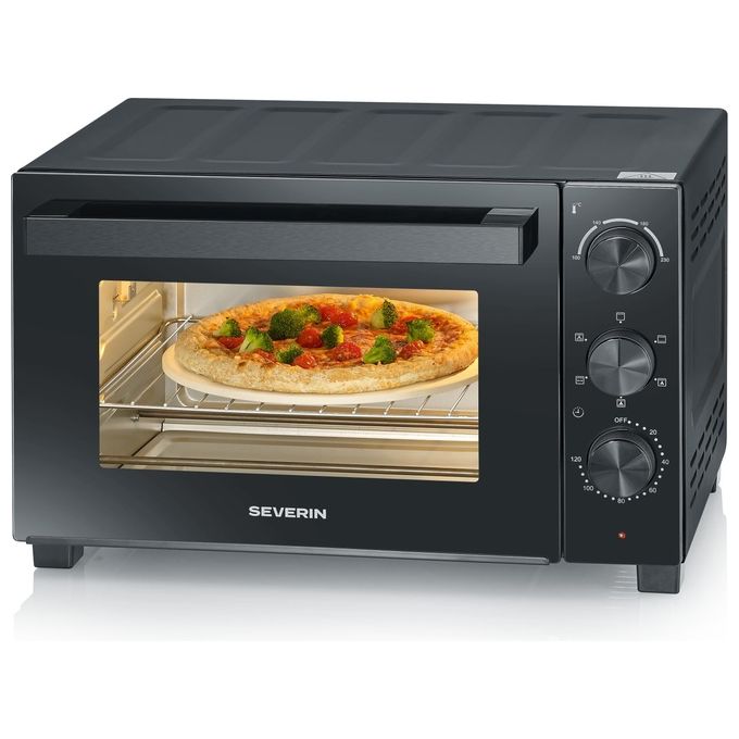 Severin TO 2075 Forno con Tostapane 30 L 1600 W Funzione Grill e Rotisserie (45.3x40x34.5 cm) colore Nero