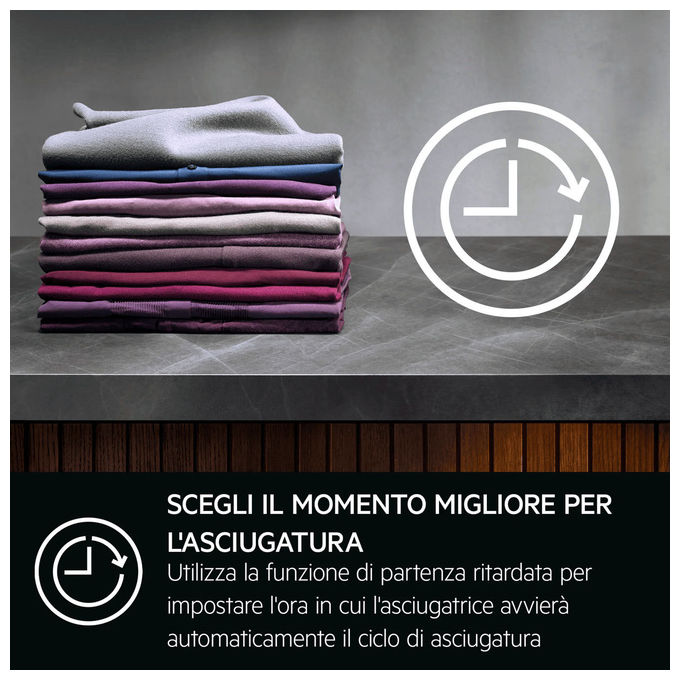 AEG TR7HG18C Serie 7000 Asciugatrice Pompa di Calore 8 Kg Tecnologia SensiDry MixDry PreciseDry Filtro EasyClean (68x59 6x85 cm) colore Bianco