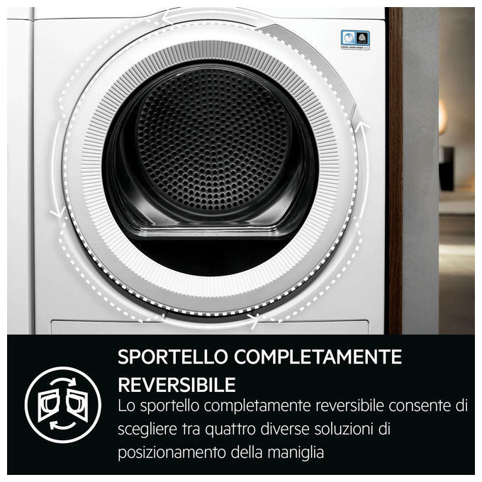 AEG TR7HG18C Serie 7000 Asciugatrice Pompa di Calore 8 Kg Tecnologia SensiDry MixDry PreciseDry Filtro EasyClean (68x59 6x85 cm) colore Bianco