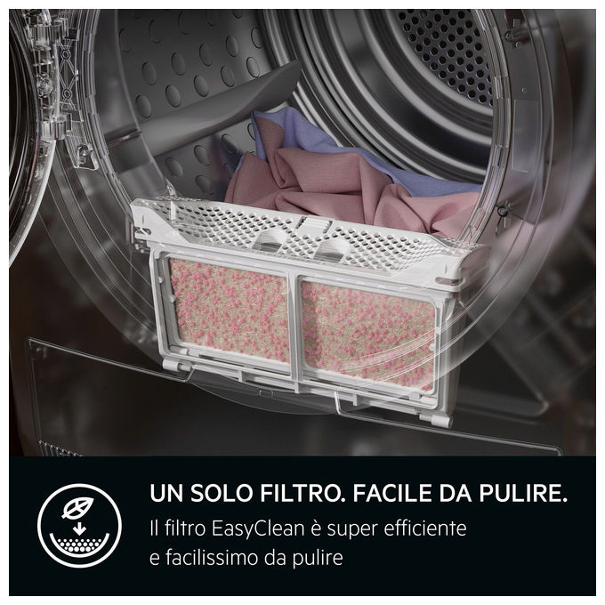 AEG TR8HD9A Serie 8000 Asciugatrice Pompa di Calore 9 Kg Classe A AbsoluteCare Inverter 60 dB (85x59.6x63.6 cm) colore Bianco