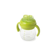 OXO Tot Transitions - Tazza Primi Sorsi 180 ml, beccuccio a mandorla, manici rimovibili, anti-perdita, senza BPA, verde