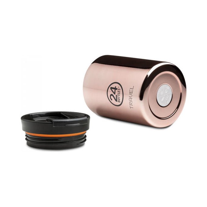 24Bottles TRAVEL TUMBLER 350ML ROSE GOLD Travel Tumbler 350 ml Acciaio inox Isolamento termico 6 h caldo 24 h freddo colore Rose Gold