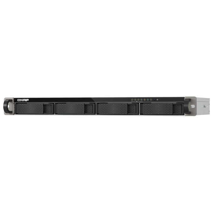 Qnap TS-432XEU-4G TS-432XeU NAS Rack 1U 4 GB DDR4 0 TB QNAP QTS colore Nero Grigio