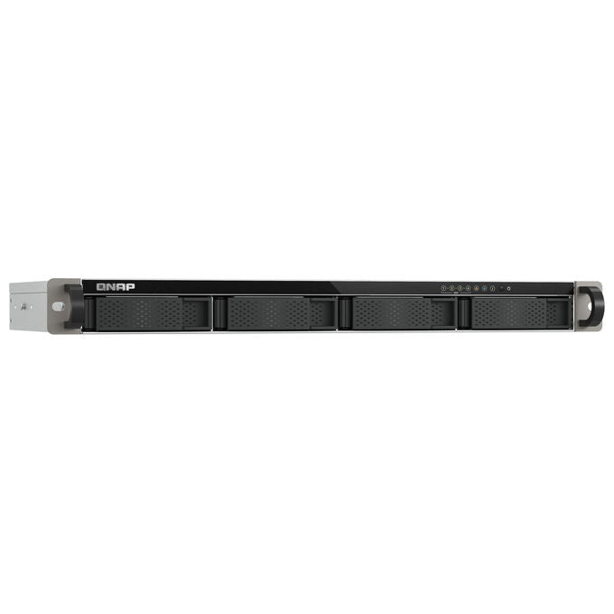 Qnap TS-432XEU-4G TS-432XeU NAS Rack 1U 4 GB DDR4 0 TB QNAP QTS colore Nero Grigio