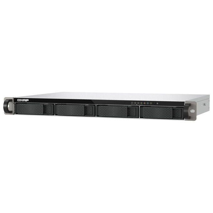 Qnap TS-432XEU-4G TS-432XeU NAS Rack 1U 4 GB DDR4 0 TB QNAP QTS colore Nero Grigio