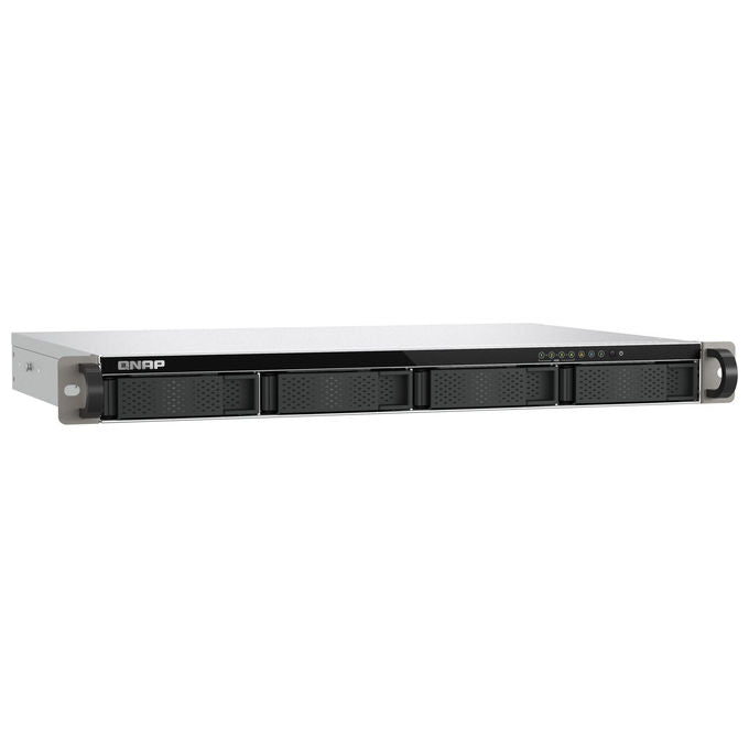 Qnap TS-432XEU-4G TS-432XeU NAS Rack 1U 4 GB DDR4 0 TB QNAP QTS colore Nero Grigio