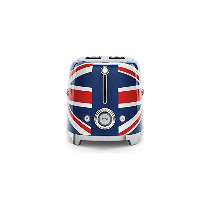 Smeg TSF01UJEU Estetica 50's Style Tostapane 2 Fette 6 Livelli di Doratura Union Jack