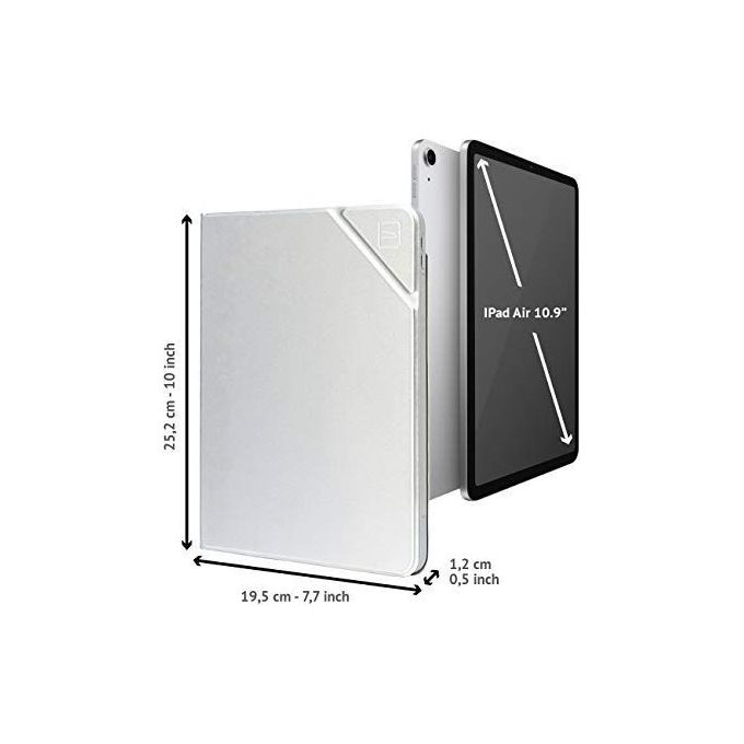 Tucano Metal Custodia Cover Protettiva Compatibile con iPad Air 10.9'' 2020 Alloggio Apple Pencil