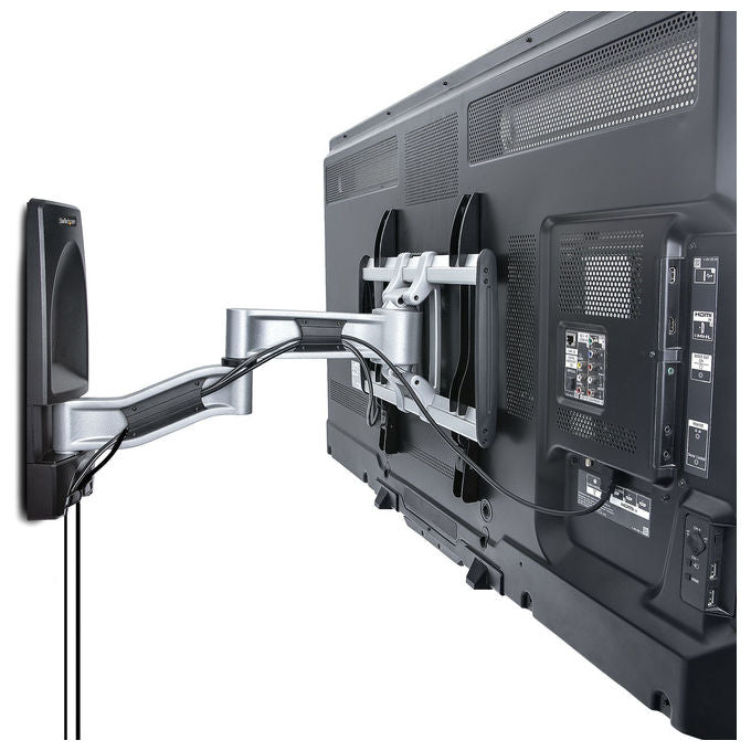StarTech.com TV-WALL-MOUNT-65FS Supporto TV da Parete Articolato per Schermo 26-65'' fino a 45 Kg Compatibilita' VESA 200x100-400x400 Inclinazione Regolabile Rotazione +90--90° colore Nero