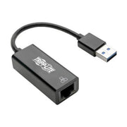 Eaton Tripp Lite USB 3.0 SuperSpeed to Gigabit Ethernet Adapter RJ45 10-100-1000 Mbps Adattatore di Rete USB 3.0 Gigabit Ethernet Nero