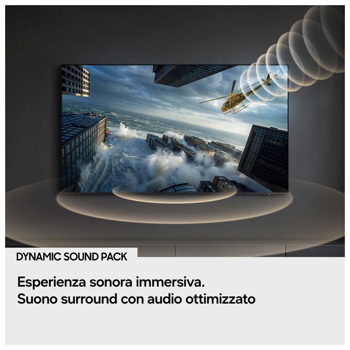 Samsung UE85M70HAUXZT Smart TV Mini LED 4K 85'' HDR10+ Vision AI Tizen VRR colore Nero Titanio
