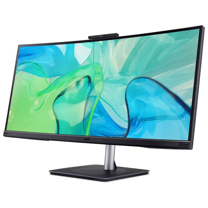 ACER Vero CB343CURDbemiiphcuzx monitor 34 pollici, UWQHD 3440x1440, IPS, dock USB-C 140W, webcam FHD Windows Hello, Ethernet