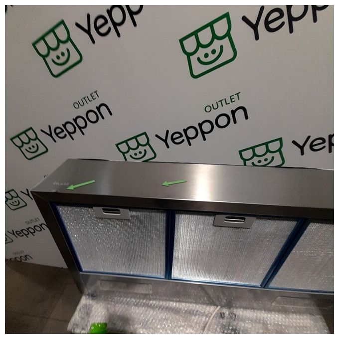 [ComeNuovo] Baraldi Cappa a Incasso Quadra 90 cm Classe Energetica C 3 Velocita' Sottopensile in Acciaio Inox Modello 01QUA090STFC