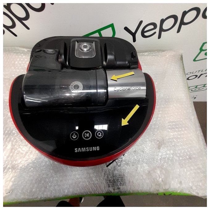 [ComeNuovo] Samsung VR20J9010UR – Aspirapolvere robot, tecnologia ciclonica senza sacco, contenitore 0,7 L, autonomia 30 min, rumorosita' 76 dB, funzioni: mappatura Visionary Mapping Plus, 3 modalita' (Auto-Manual-Spot), ritorno automatico alla base, tele