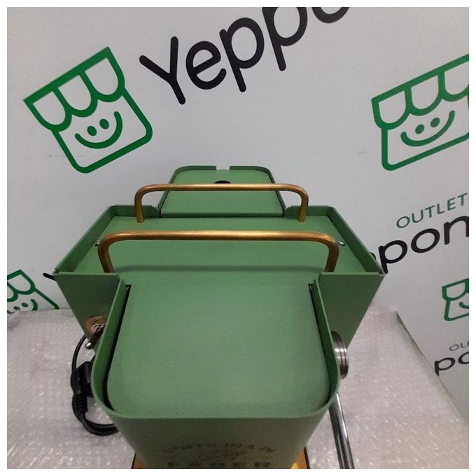Faber Pro Deluxe Macchina da Caffe' a Cialde 44mm Acid Green Ottone per un Caffe' di Qualita' Superiore e Stile Unico