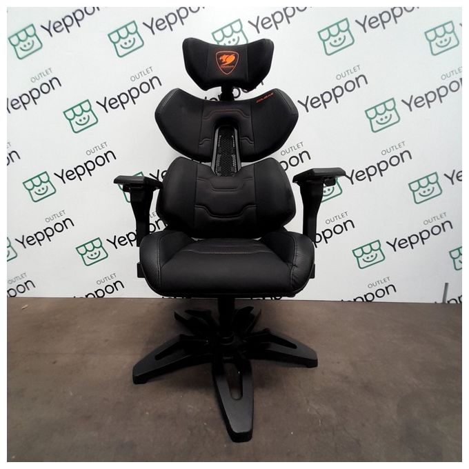COUGAR TERMINATOR Gaming Chair BLACK Sedia dallo stile accattivante e funzionale per un'esperienza di gioco ottimale