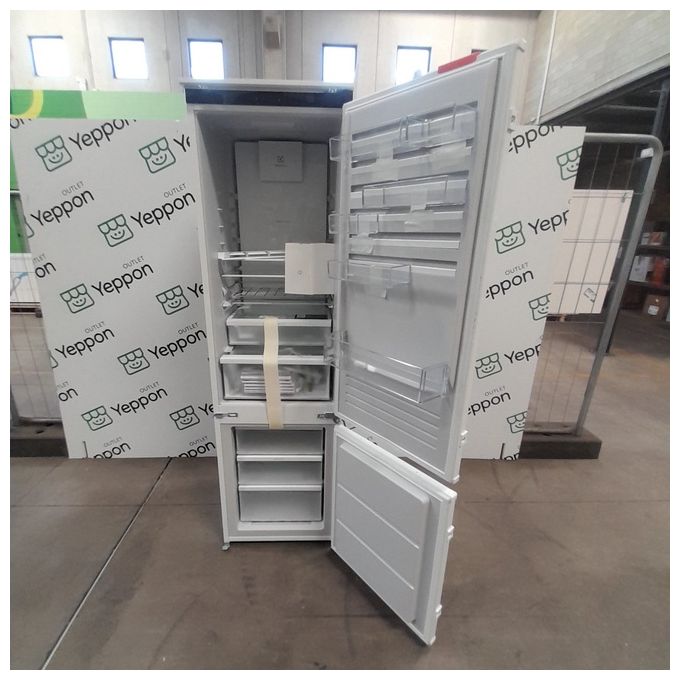 [ComeNuovo] Electrolux ENT6ME19S Serie 600 - Frigorifero combinato da incasso, 269 L, 189 cm, Classe E, 37 dB, tecnologia TwinTech Total No Frost, flusso MultiAirFlow, controllo touch, CustomFlex modulabile, cerniere reversibili, interno con plastica ri