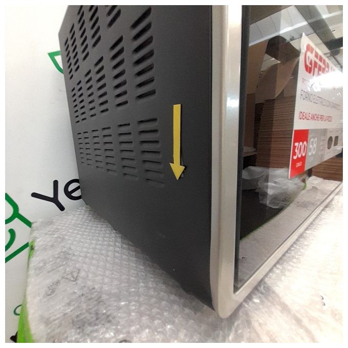 [ComeNuovo] G3Ferrari G10154 Rosto' 58 Forno Elettrico Multifunzione Ventilato con Girarrosto Capacita' 58 Litri 9 Programmi 63 cm Nero - Argento