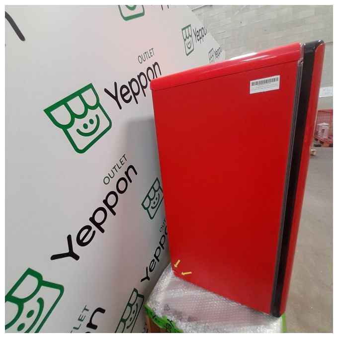 [ComeNuovo] Hisense RR106D4CRF – Frigorifero monporta 82 L, 87 cm, Classe F, 36 dB, Raffreddamento statico, porta reversibile, LED interno, rosso